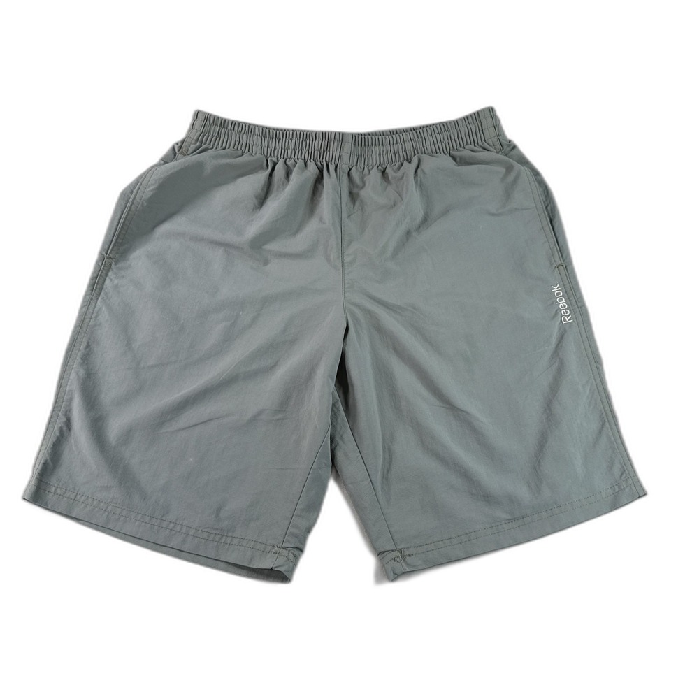 Reebok Men's Gray Athletic Shorts Elastic Waist‎ Lightweight